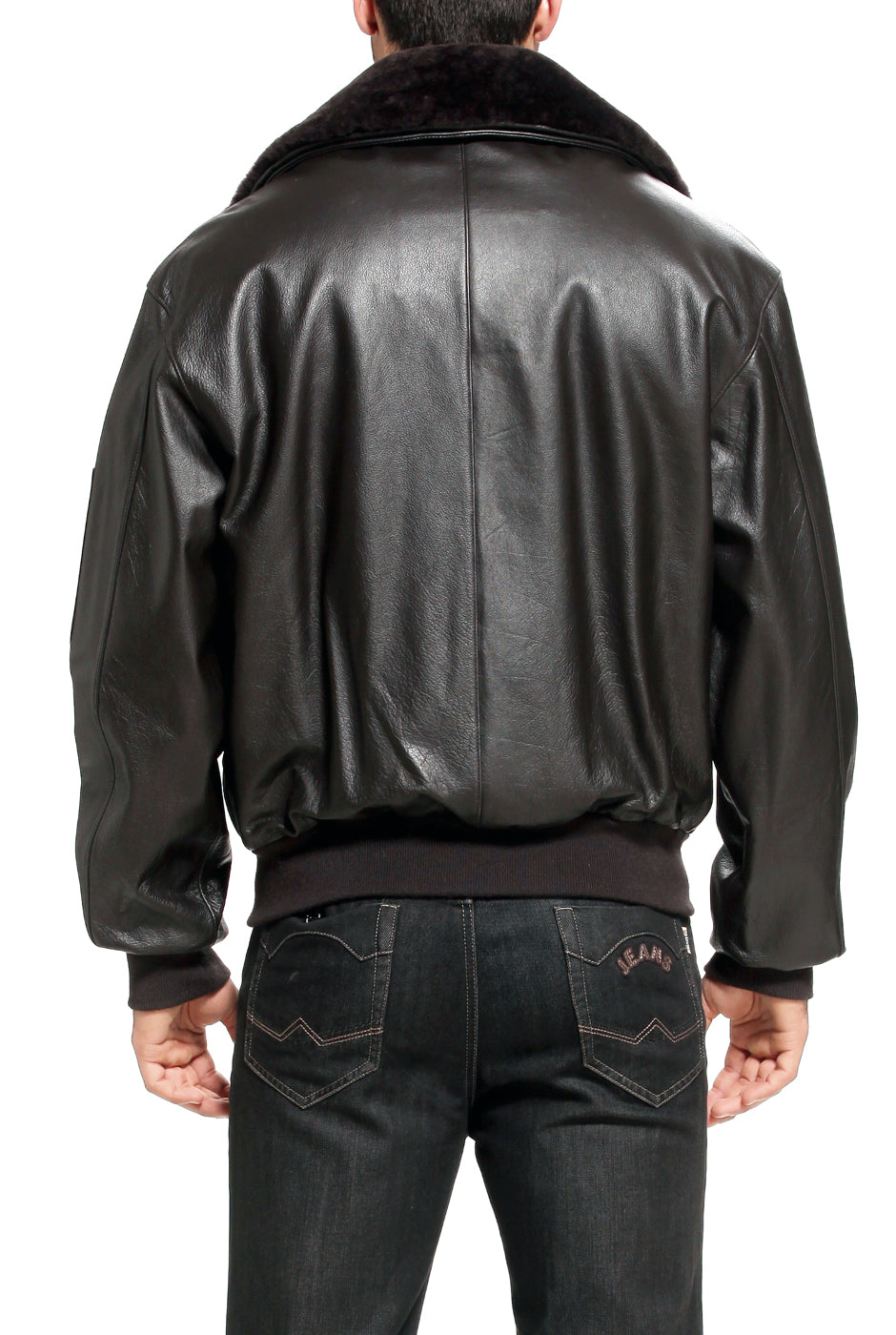 Landing Leathers Men's Air Force B-15 Cowhide Leather Flight Bomber Jacket