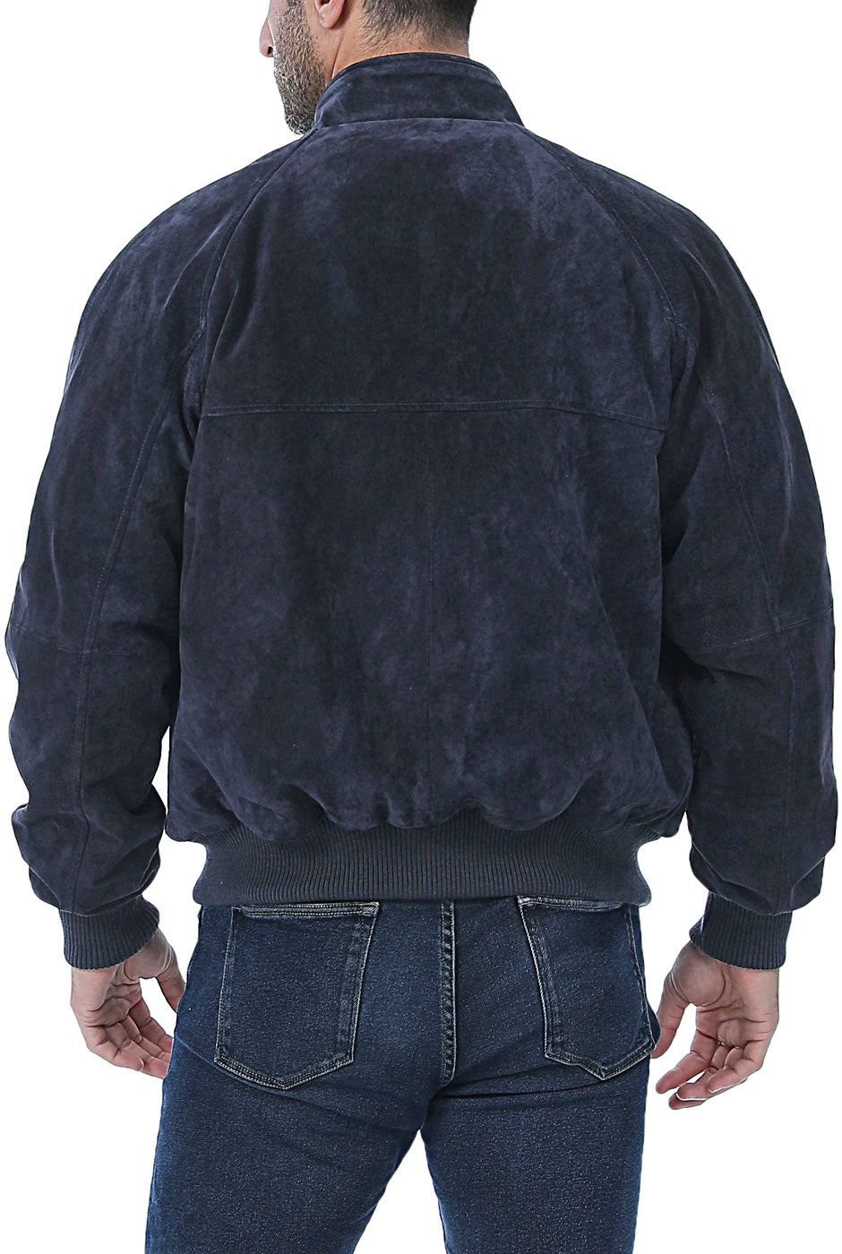 Landing Leathers Men WWII Suede Leather Bomber Jacket