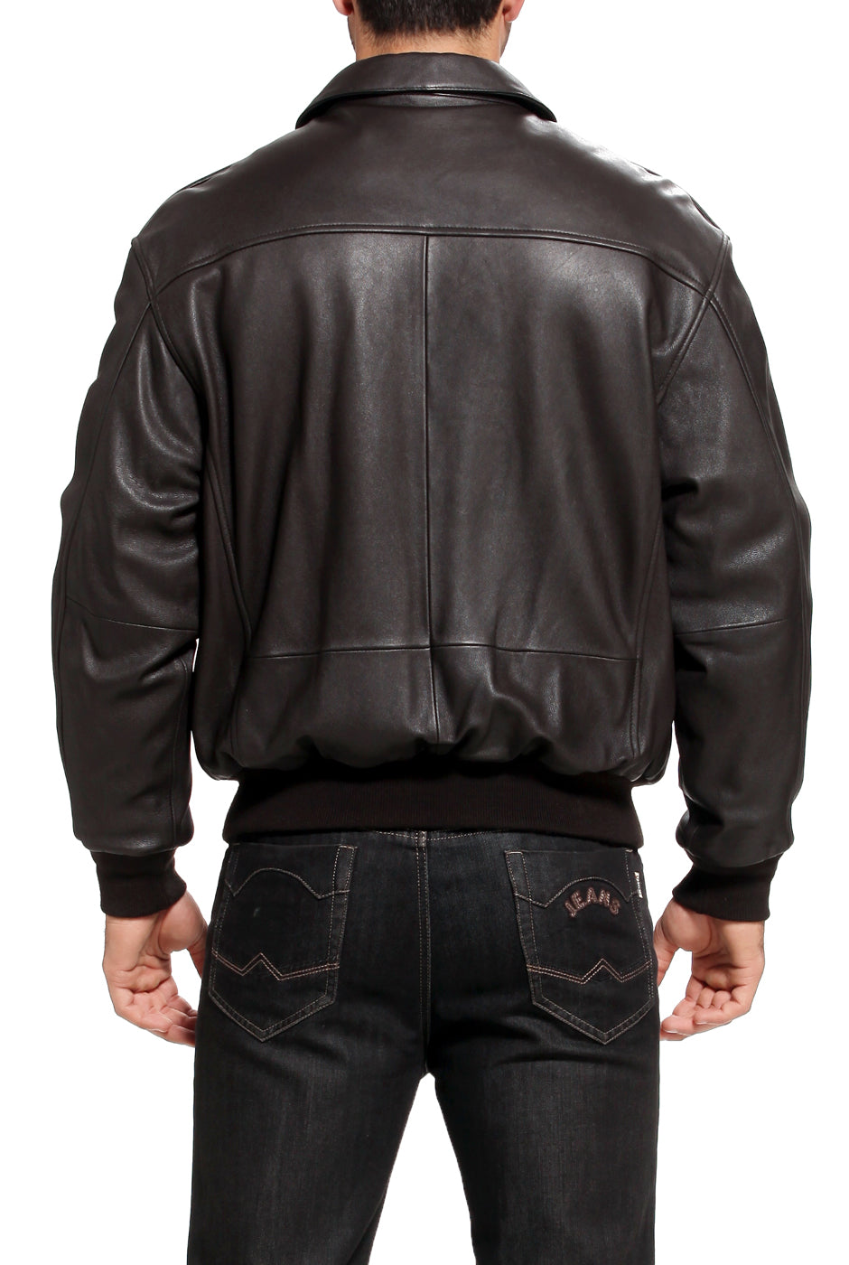 Landing Leathers Men Air Force A2 Leather Flight Bomber Jacket