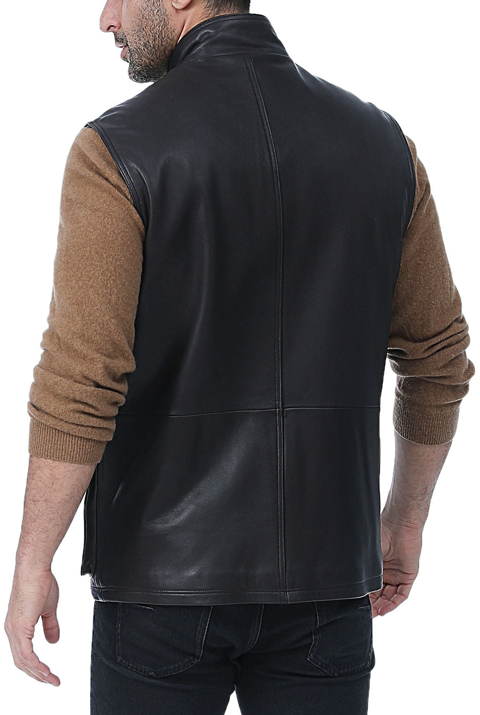 Landing Leathers Men Goatskin Leather Munitions Vest