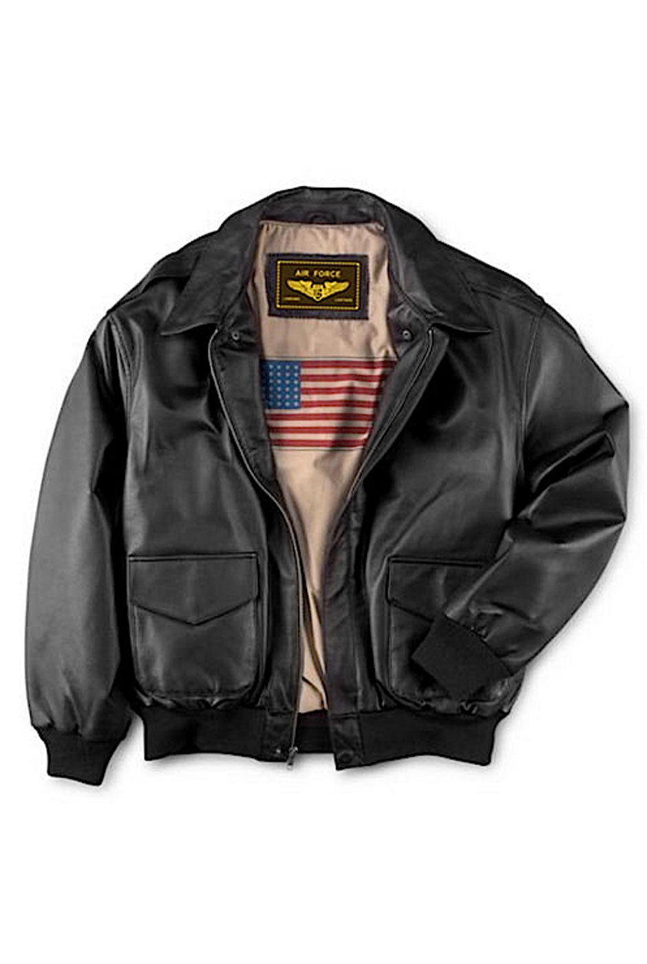 Landing Leathers Men Air Force A-2 Leather Flight Bomber Jacket