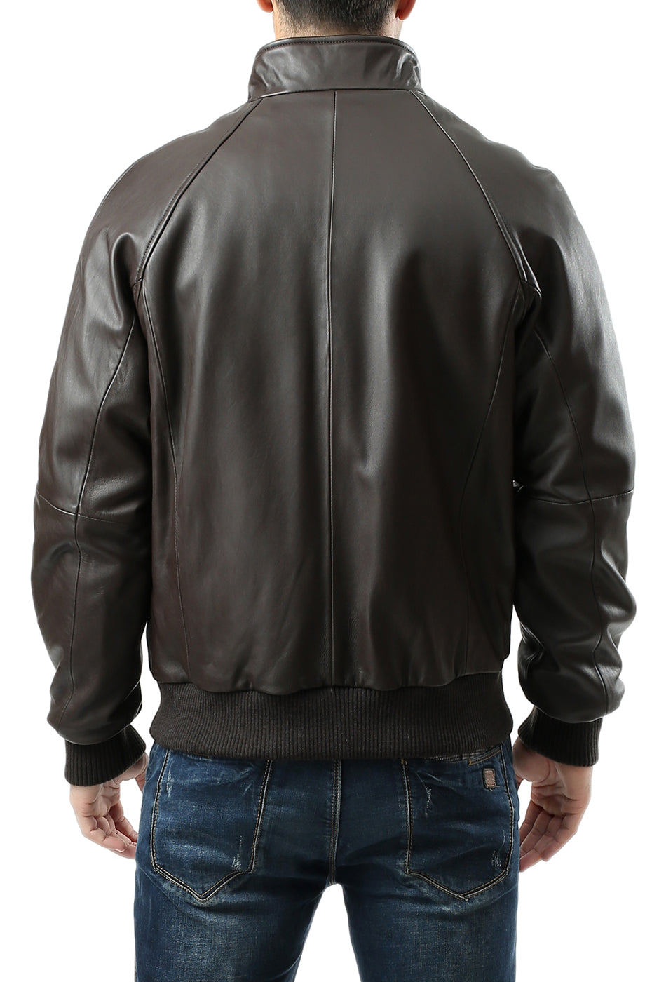 Landing Leathers Men WWII Lambskin Leather Bomber Jacket