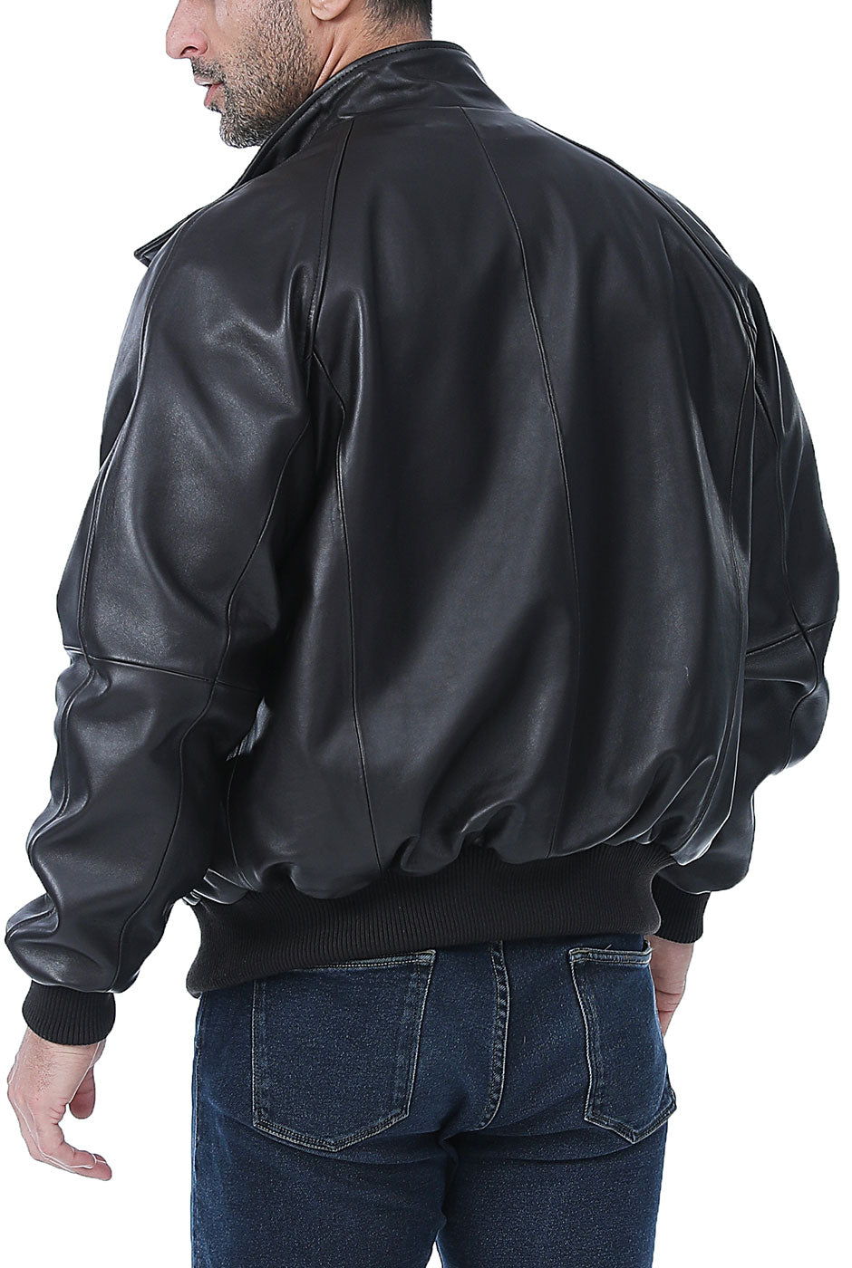 Landing Leathers Men WWII Lambskin Leather Bomber Jacket