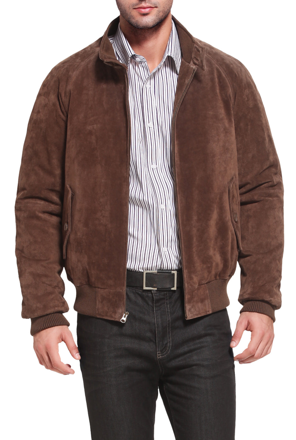 Landing Leathers Men Monogram Collection B-3 Sheepskin Bomber Jacket