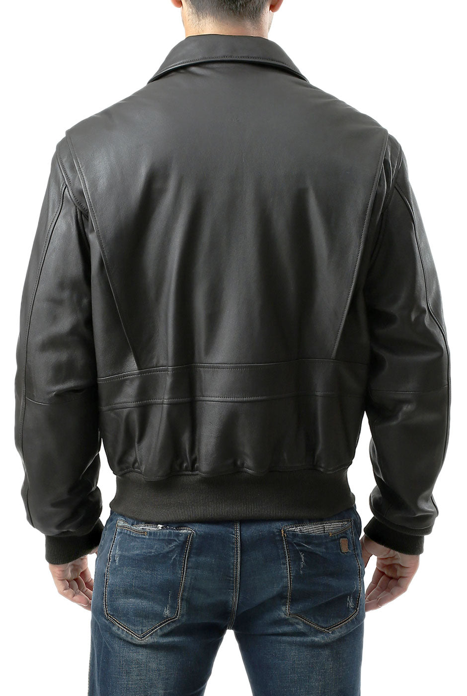 Landing Leathers Men Air Force G-2 Goatskin Leather Flight Bomber Jacket