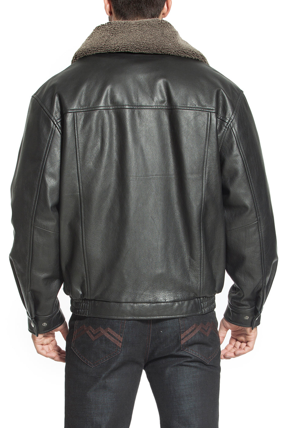 Landing Leathers Men's Heavy Duty Cowhide Leather Aviator Flight Bomber Jacket