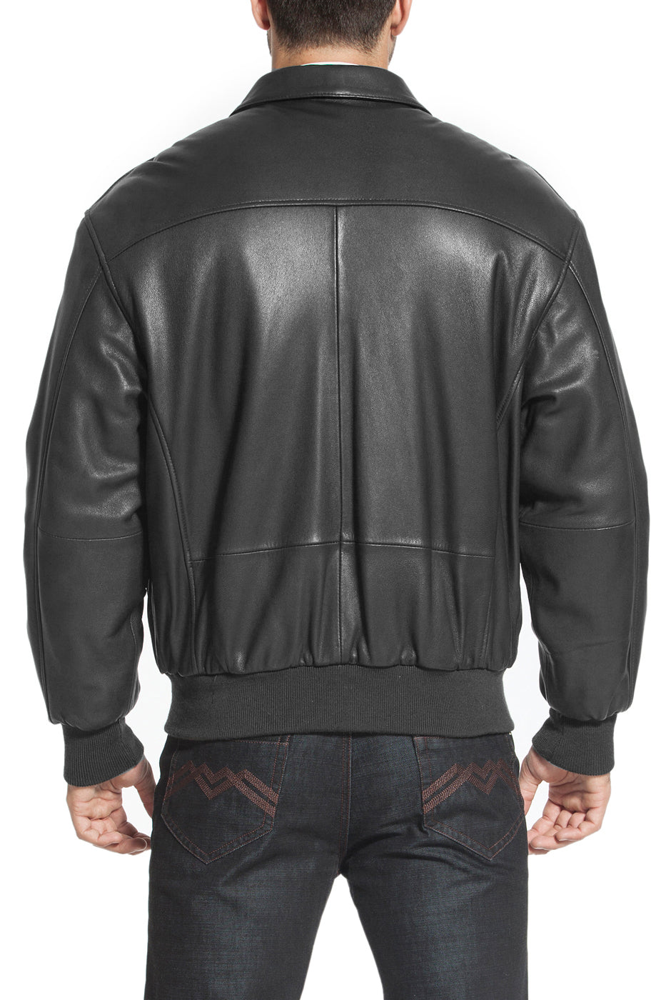 Landing Leathers Air Force Men A-2 Goatskin Leather Flight Bomber Jacket